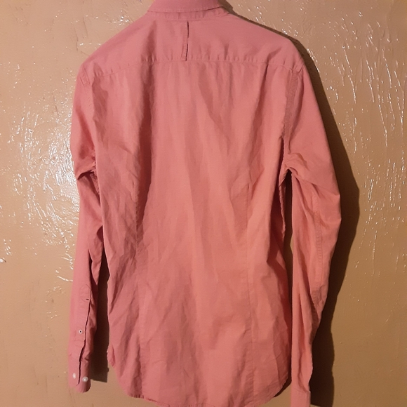 Banana Republic Men's Coral Button-Down Shirt - Picture 2 of 3